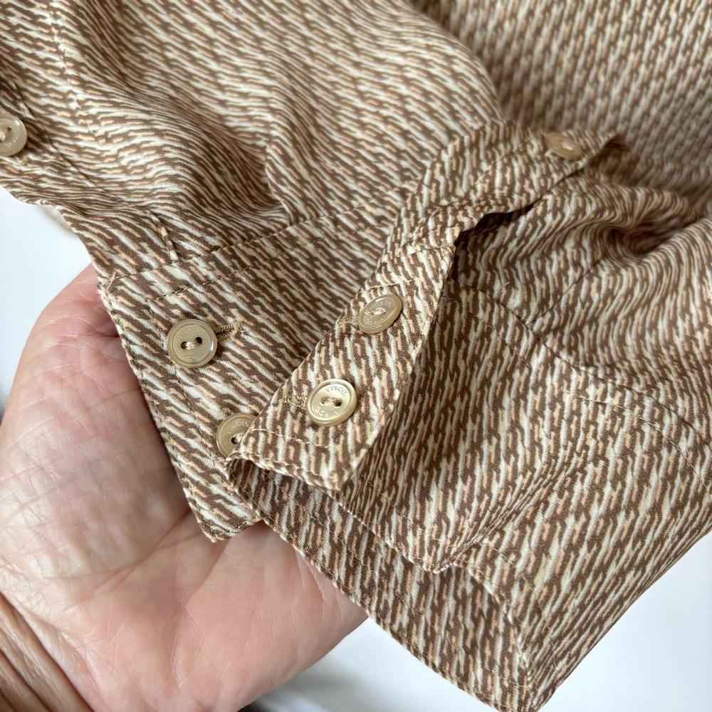 Vince Long Sleeve Silk Blouse Women's Size 6 - Picture 12 of 16